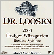 Dr. Loosen 2006 Riesling Urziger Wurzgarten Spatlese